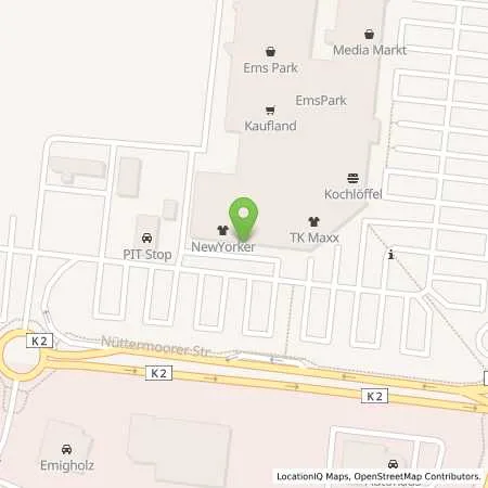 Standortübersicht der Tankstelle EWE Go GmbH in 26789 Leer