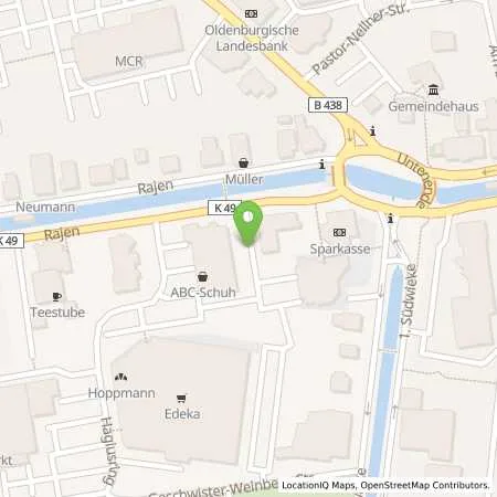 Standortübersicht der Tankstelle EWE Go GmbH in 26817 Rhauderfehn