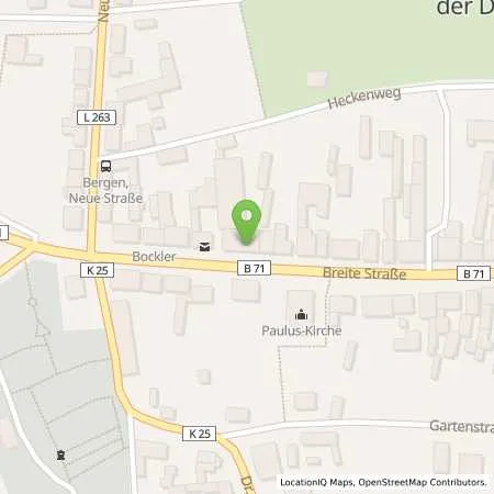 Standortübersicht der Tankstelle Nigel Schaefgen & Co. KG in 29468 Bergen