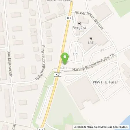 Standortübersicht der Tankstelle Lidl Dienstleistung GmbH & Co. KG in 21335 Lüneburg