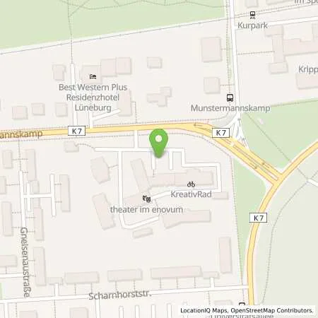 Standortübersicht der Tankstelle e.novum Lüneburg gGmbH in 21335 Lüneburg