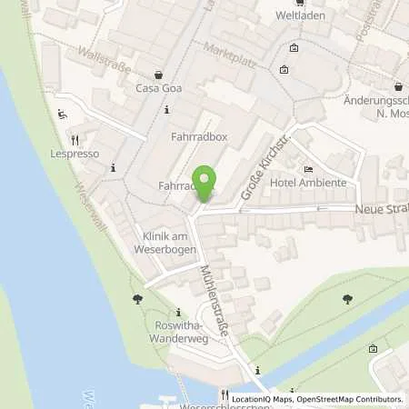 Standortübersicht der Tankstelle Nienburg Energie GmbH in 31582 Nienburg