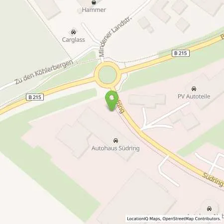 Standortübersicht der Tankstelle Autohaus Südring GmbH in 31582 Nienburg