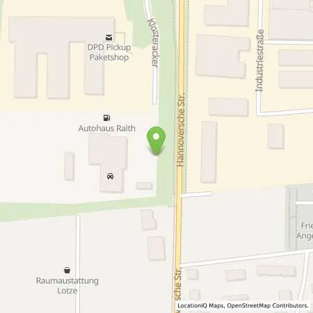 Standortübersicht der Tankstelle Autohaus Raith, Riebold-Rösner-Raith GmbH in 37176 Nörten-Hardenberg