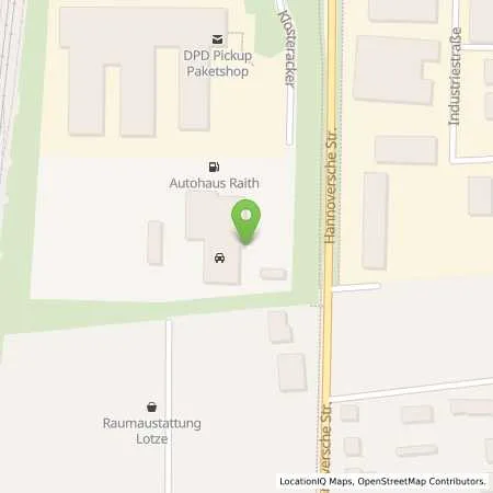 Standortübersicht der Tankstelle Autohaus Raith, Riebold-Rösner-Raith GmbH in 37176 Nörten-Hardenberg