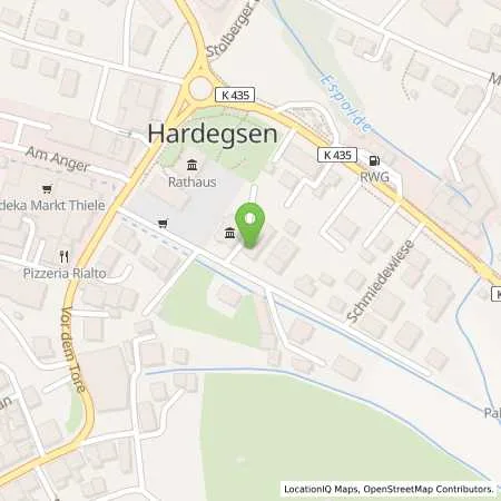 Standortübersicht der Tankstelle EAM Netz GmbH in 37181 Hardegsen