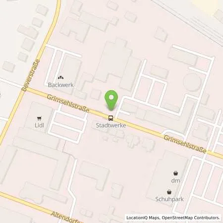 Standortübersicht der Tankstelle Stadtwerke Einbeck GmbH in 37574 Einbeck