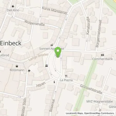 Standortübersicht der Tankstelle Stadtwerke Einbeck GmbH in 37574 Einbeck