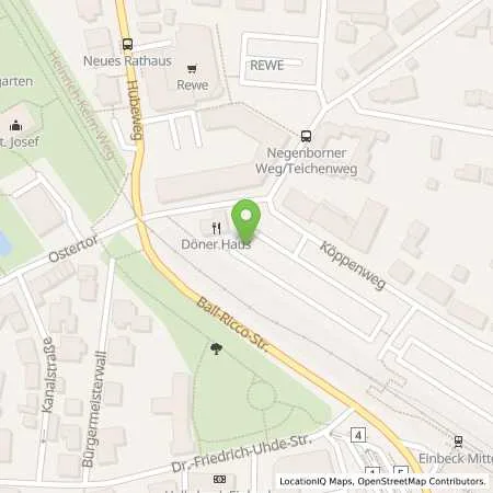 Standortübersicht der Tankstelle Stadtwerke Einbeck GmbH in 37574 Einbeck