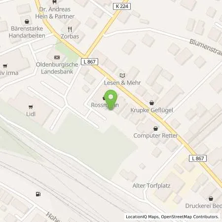 Standortübersicht der Tankstelle EWE Go GmbH in 27798 Hude