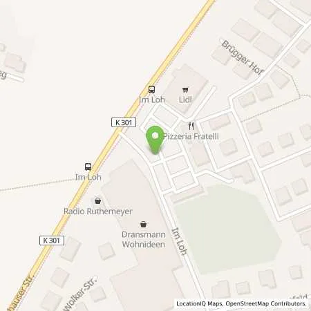 Standortübersicht der Tankstelle Stadtwerke Georgsmarienhütte GmbH in 49124 Georgsmarienhütte