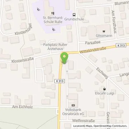 Standortübersicht der Tankstelle Osnabrücker Parkstätten-Betriebsgesellschaft mbH in 49134 Wallenhorst