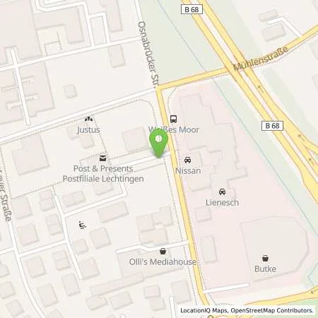 Standortübersicht der Tankstelle Osnabrücker Parkstätten-Betriebsgesellschaft mbH in 49134 Wallenhorst