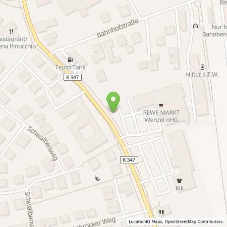 Standortübersicht der Tankstelle Allego GmbH in 49176 Hilter