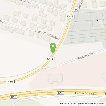 Standortübersicht der Tankstelle innogy eMobility Solutions GmbH in 49179 Ostercappeln