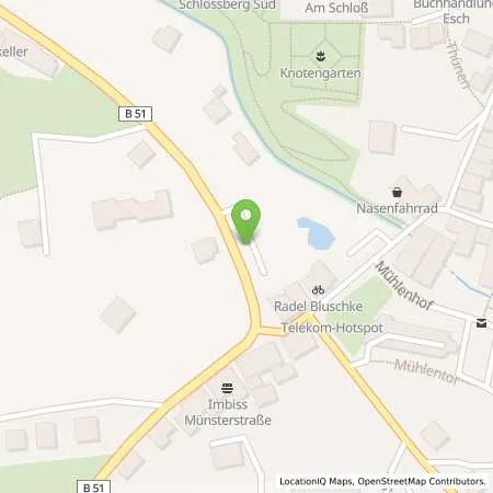 Standortübersicht der Tankstelle innogy eMobility Solutions GmbH in 49186 Bad Iburg