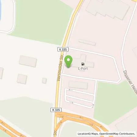 Standortübersicht der Tankstelle Stadtwerke Versmold GmbH in 49201 Dissen