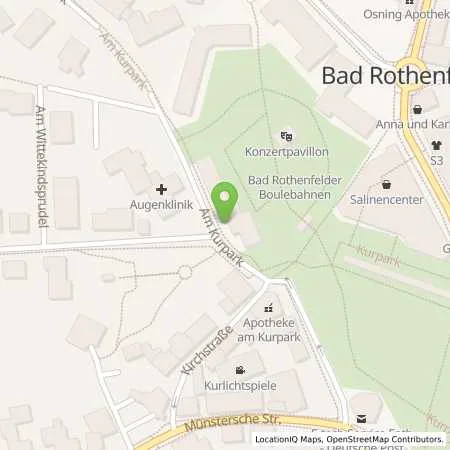 Standortübersicht der Tankstelle Stadtwerke Versmold GmbH in 49214 Bad Rothenfelde