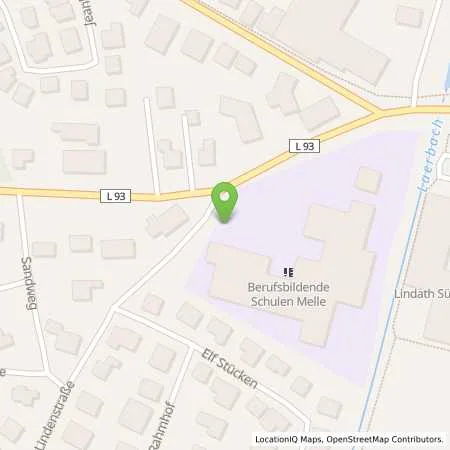 Standortübersicht der Tankstelle innogy SE in 49324 Melle