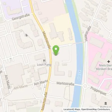 Standortübersicht der Tankstelle Stadtwerke Bramsche GmbH in 49565 Bramsche