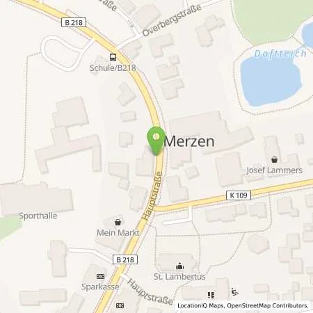 Standortübersicht der Tankstelle innogy eMobility Solutions GmbH in 49586 Merzen
