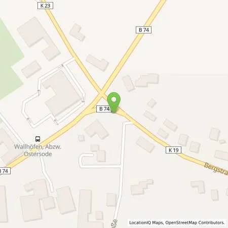 Standortübersicht der Tankstelle Osterholzer Stadtwerke GmbH & Co. KG in 27729 Hambergen