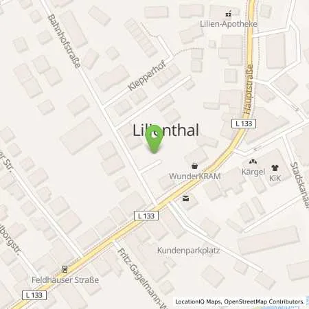 Standortübersicht der Tankstelle Osterholzer Stadtwerke GmbH & Co. KG in 28865 Lilienthal