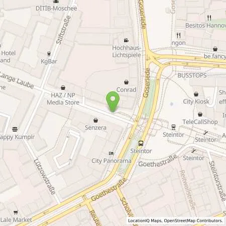 Standortübersicht der Tankstelle enercity AG in 30159 Hannover