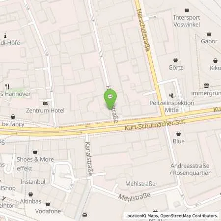 Standortübersicht der Tankstelle enercity AG in 30159 Hannover