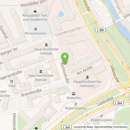 Standortübersicht der Tankstelle enercity AG in 30169 Hannover