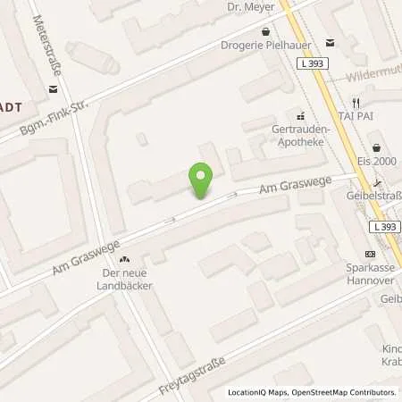 Standortübersicht der Tankstelle enercity AG in 30169 Hannover