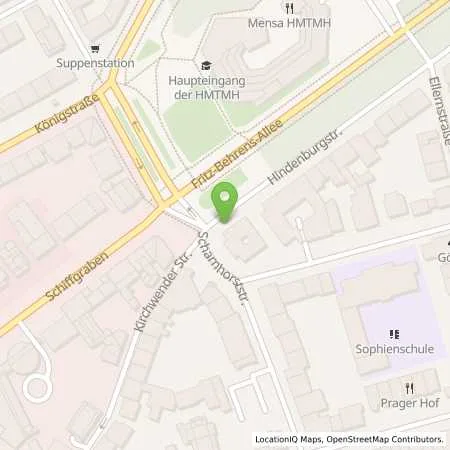 Standortübersicht der Tankstelle enercity AG in 30175 Hannover