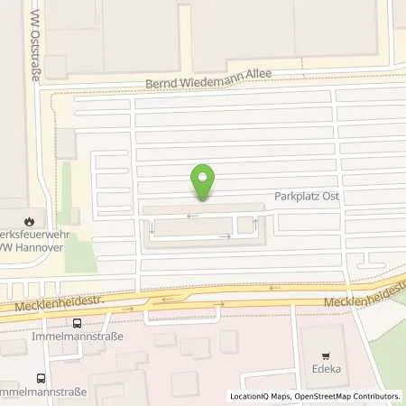 Standortübersicht der Tankstelle VW Group Charging GmbH in 30419 Hannover