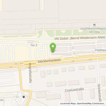 Standortübersicht der Tankstelle VW Group Charging GmbH in 30419 Hannover