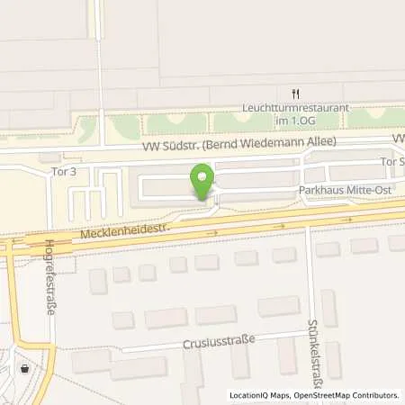 Standortübersicht der Tankstelle VW Group Charging GmbH in 30419 Hannover