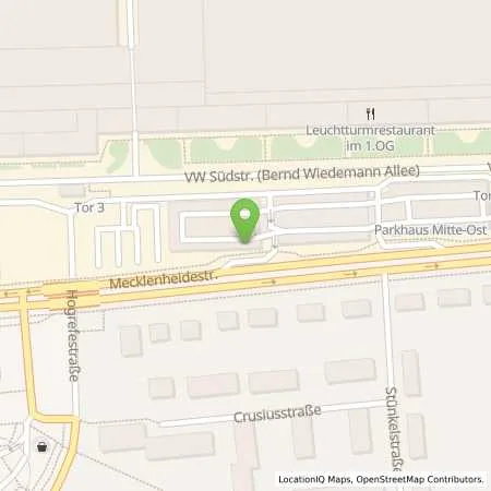 Standortübersicht der Tankstelle VW Group Charging GmbH in 30419 Hannover