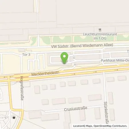 Standortübersicht der Tankstelle VW Group Charging GmbH in 30419 Hannover