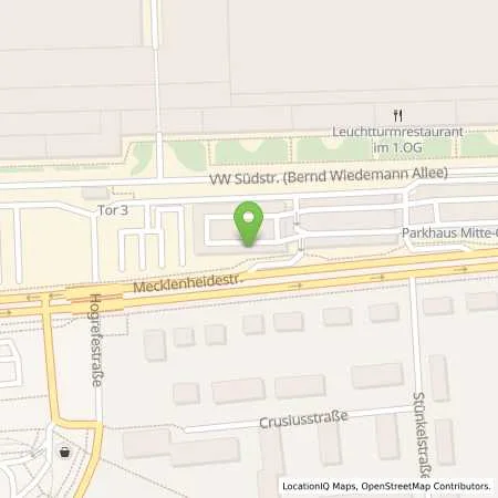 Standortübersicht der Tankstelle VW Group Charging GmbH in 30419 Hannover