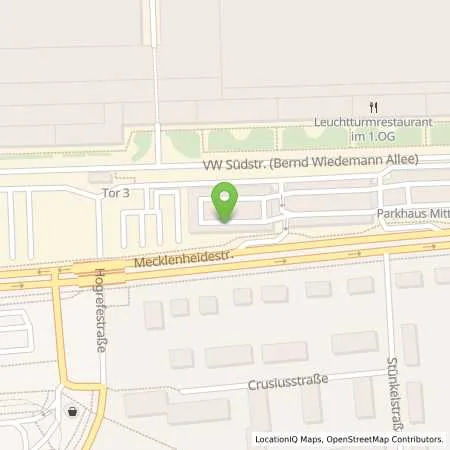 Standortübersicht der Tankstelle VW Group Charging GmbH in 30419 Hannover