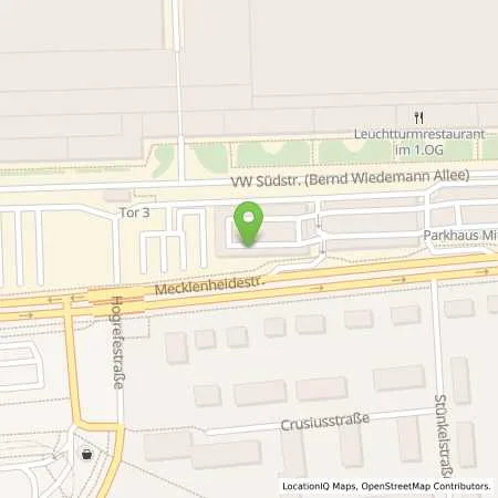 Standortübersicht der Tankstelle VW Group Charging GmbH in 30419 Hannover