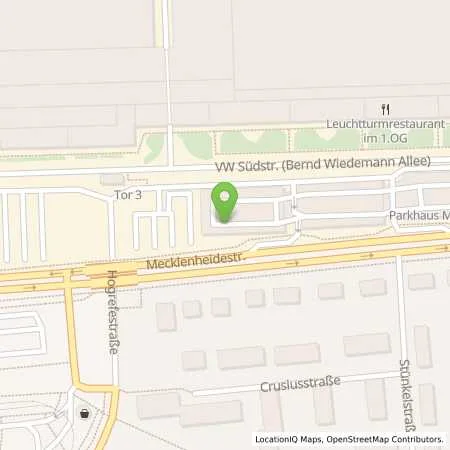 Standortübersicht der Tankstelle VW Group Charging GmbH in 30419 Hannover