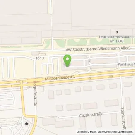 Standortübersicht der Tankstelle VW Group Charging GmbH in 30419 Hannover