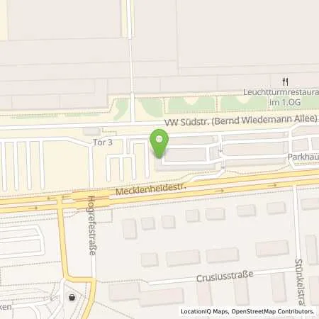 Standortübersicht der Tankstelle VW Group Charging GmbH in 30419 Hannover