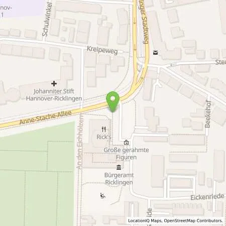 Standortübersicht der Tankstelle enercity AG in 30459 Hannover