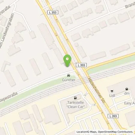 Standortübersicht der Tankstelle enercity AG in 30519 Hannover