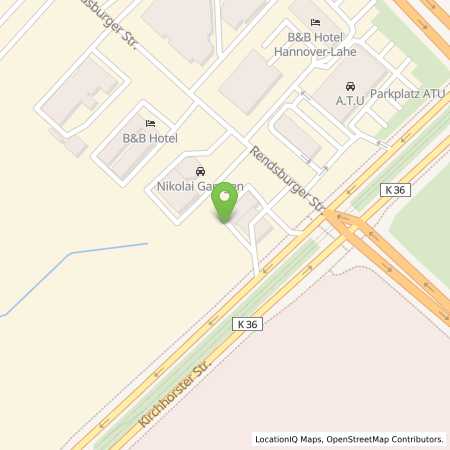 Standortübersicht der Strom (Elektro) Tankstelle: Allego GmbH in 30659, Hannover