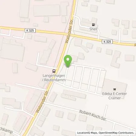 Standortübersicht der Tankstelle Wilhelm Cramer GmbH in 30853 Langenhagen