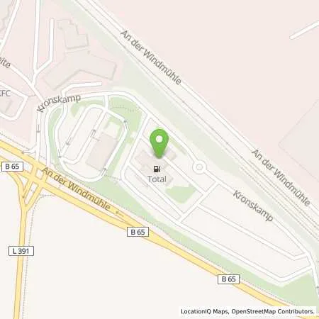 Standortübersicht der Tankstelle TOTAL Deutschland GmbH in 30890 Barsinghausen