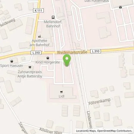 Standortübersicht der Tankstelle Lidl Dienstleistung GmbH & Co. KG in 30900 Wedemark