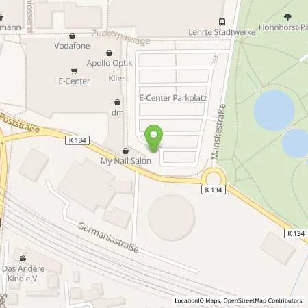 Standortübersicht der Tankstelle Stadtwerke Lehrte in 31275 Lehrte